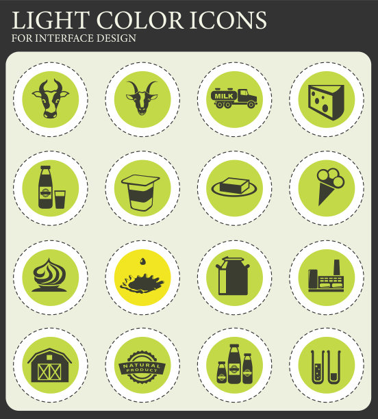 牛奶行业图标图片下载