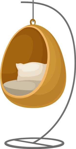 摆成鸡蛋形状的椅子图片下载