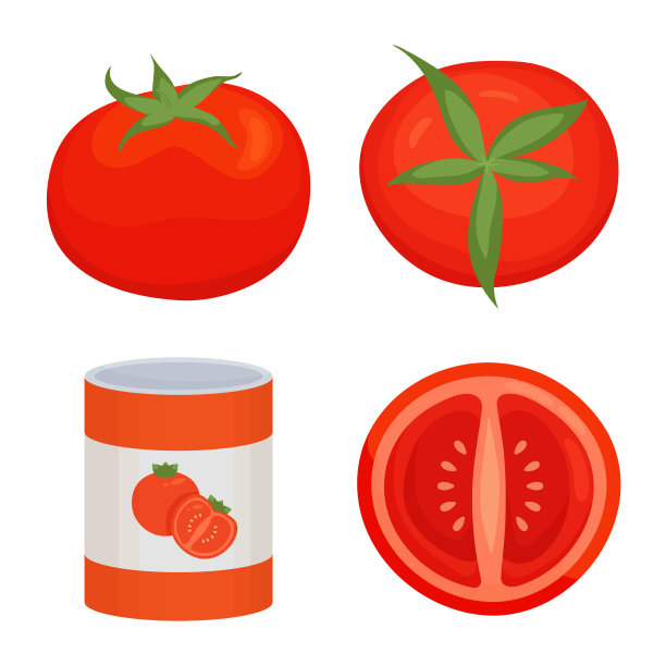 设计有机食品图标套装图片下载