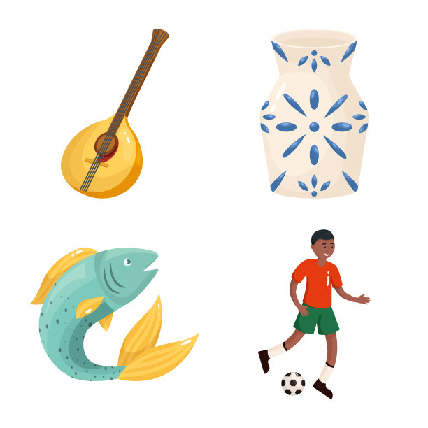 孤立的对象和标志集和旅行图片下载