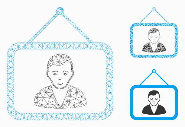 人像网状骨架模型和图片下载