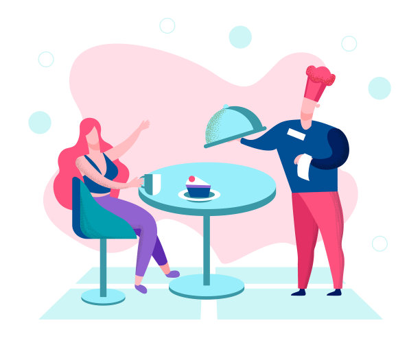 女人在海边的咖啡馆里享受美丽的风景图片下载