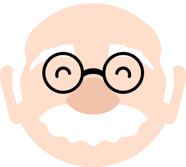 孤独快乐的老人化身图片下载