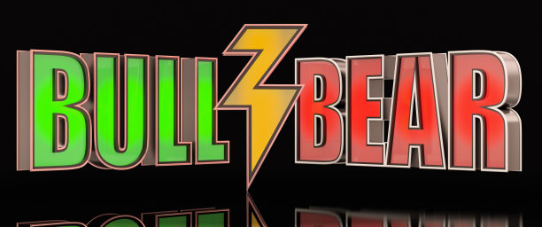 金融市场概念牛市和熊市迹象图片下载