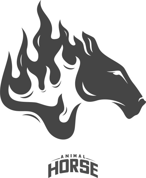 马头标志设计马火标志模板图片下载