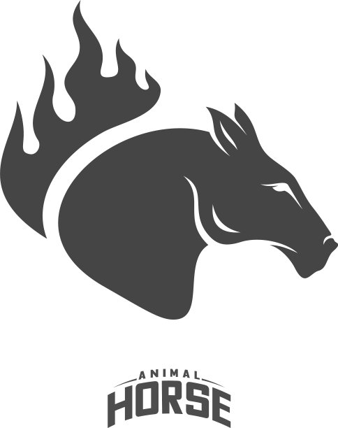 马头标志设计马火标志模板图片下载