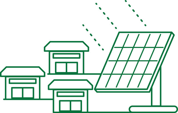 房屋外墙采用太阳能电池板图片下载