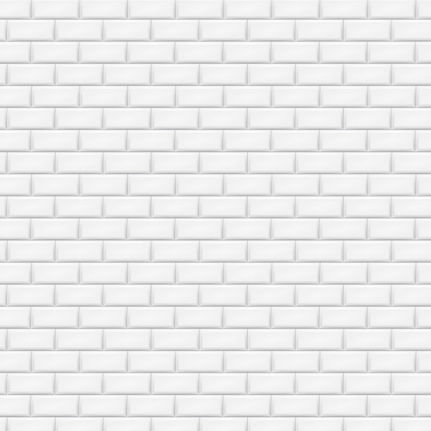 白色砖墙在地铁瓷砖图案图片下载