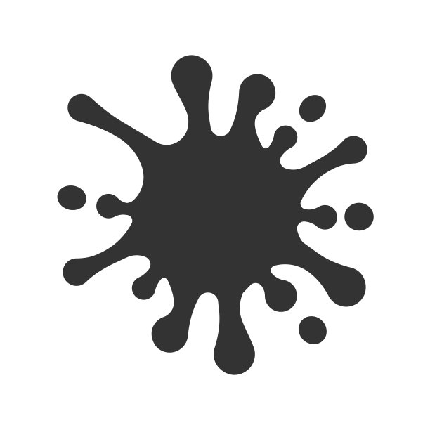 飞溅图标孤立的白色背景eps图片下载