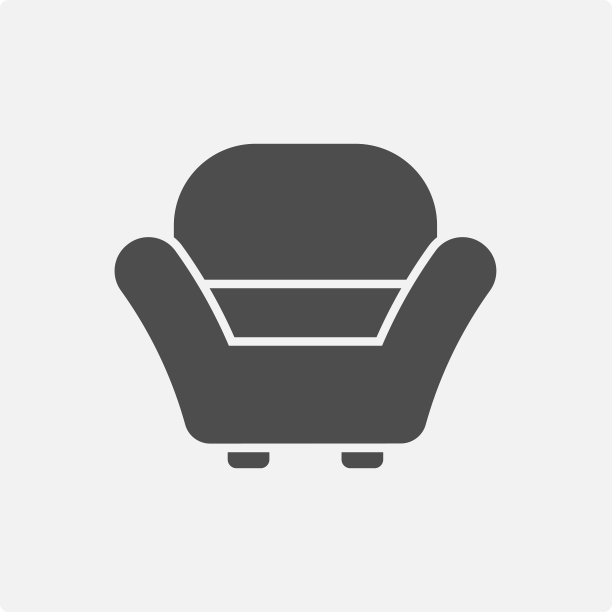 沙发座位或扶手椅孤立在白色图片下载