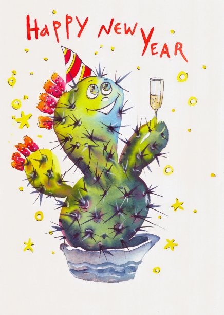 仙人掌在圣诞节图片下载