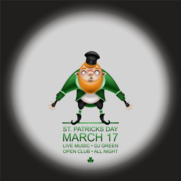 派翠克派对和地精的邀请函图片下载