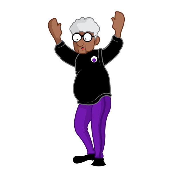 穿着运动衫的老年人走路图片下载