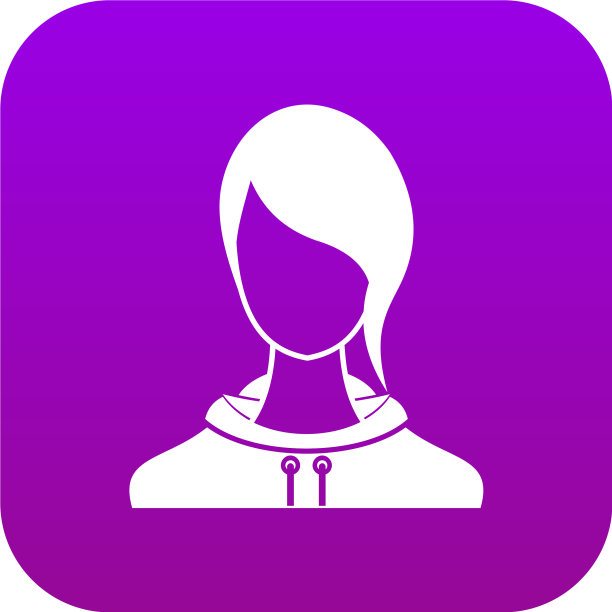 数字紫色女性图标图片下载