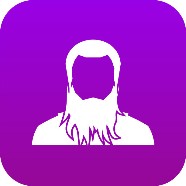 用户图标数字紫色图片下载