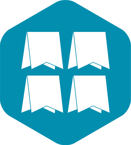 三角旗象征着简单的风格图片下载