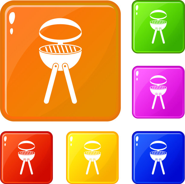 烧烤架图标设置颜色图片下载