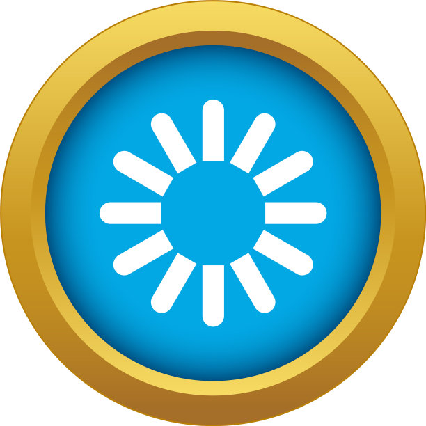 Sign下载图标蓝色隔离图片下载