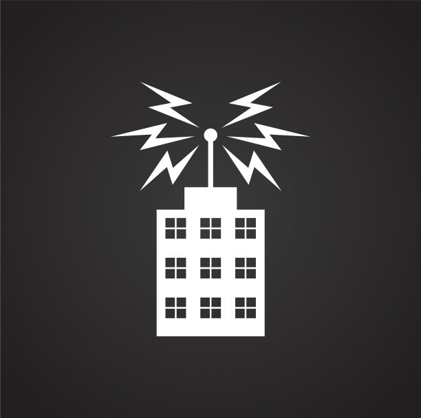 天线相关图标的背景图形图片下载