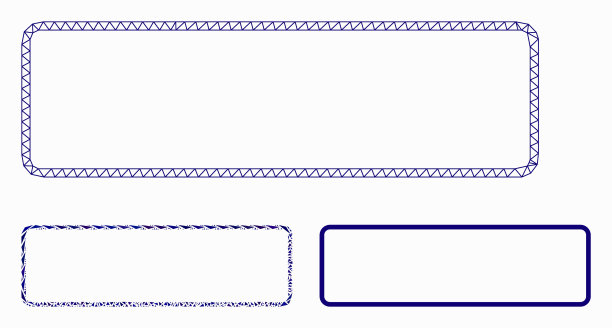 圆角矩形框架网格胴体模型图片下载