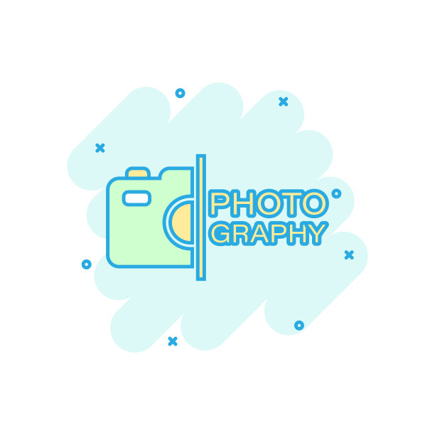 相机设备标志图标在漫画风格图片下载