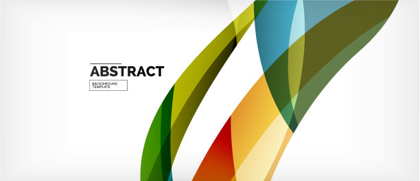 彩色波浪线抽象背景色图片下载