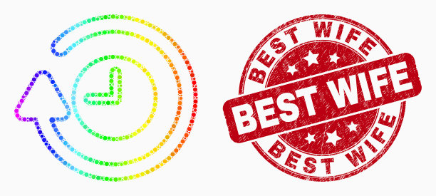 光谱像素顺时针旋转图标和图片下载