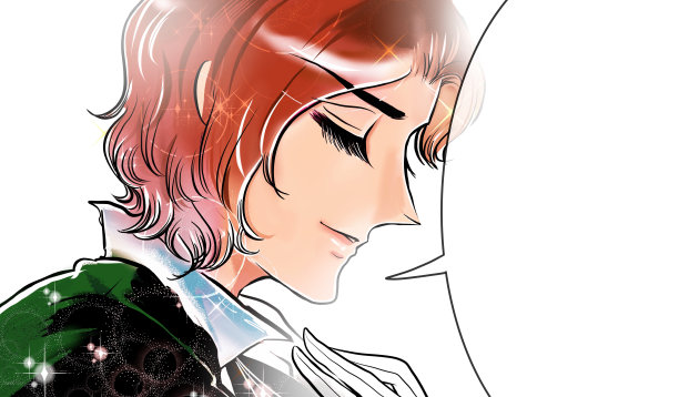 70年代的少女漫画，美丽的王子向可爱的金发公主求婚图片下载