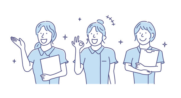 微笑护士(女性卫生保健工作者)矢量插图图片下载