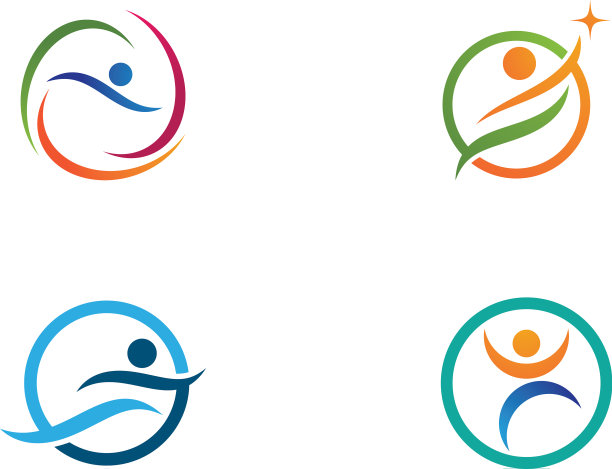 健康生活logo模板图片下载