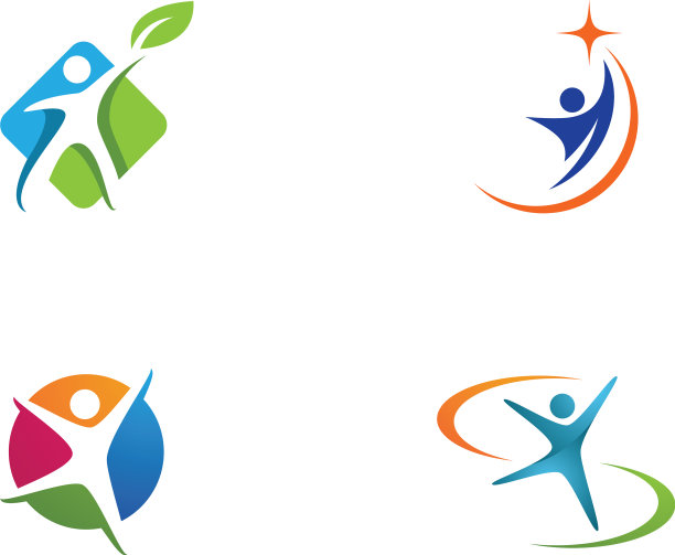 健康生活logo模板图片下载