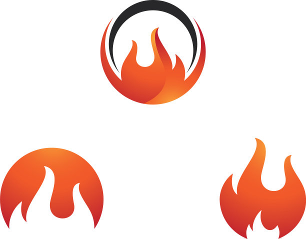 火焰logo模板图片下载