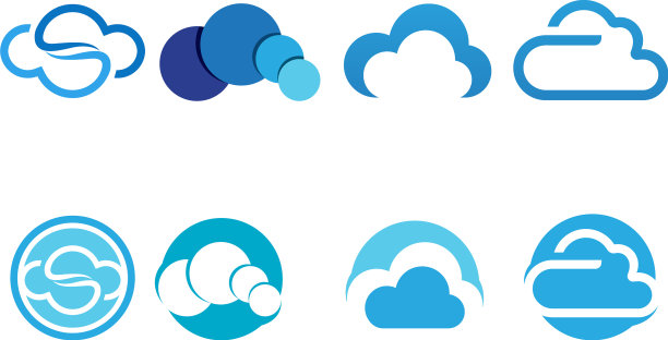 云标志和符号图标模板图标设计图片下载