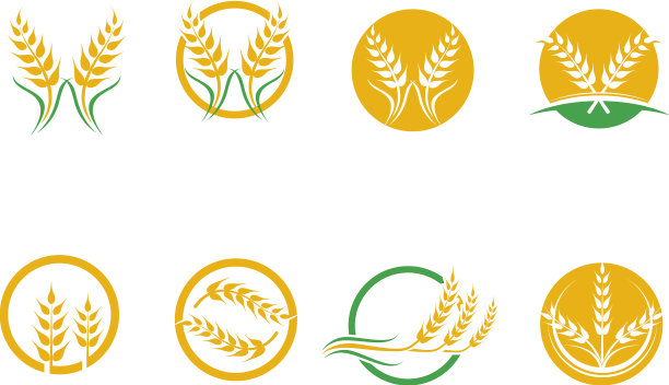 小麦农业Logo和标志图片下载