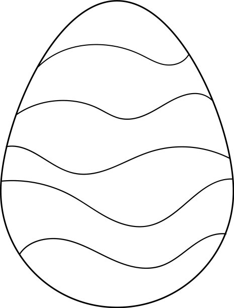 绘制彩色复活节彩蛋线性集图片下载