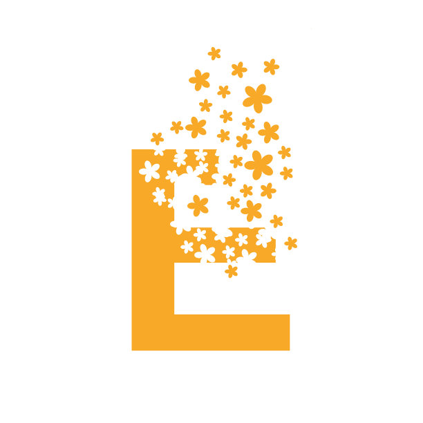 字母融化成一朵花图片下载