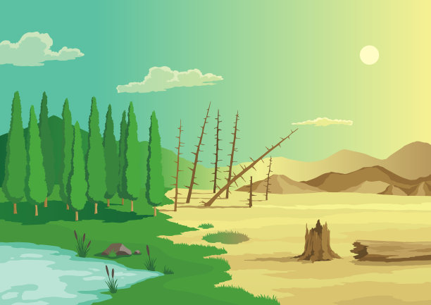 气候变化与土地退化的全球性图片下载