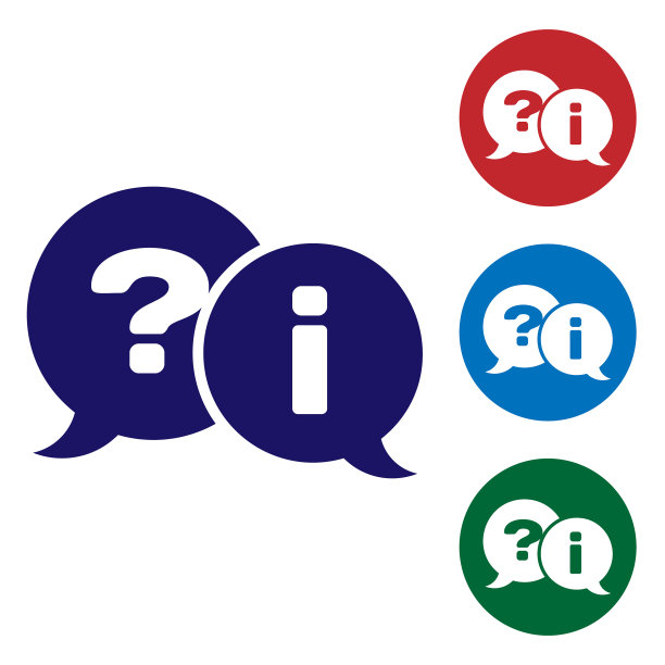 蓝色的话语中充满了疑问和感叹图片下载