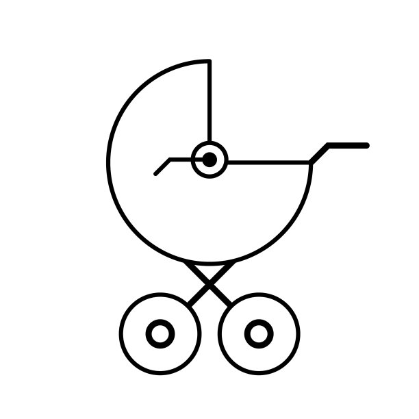 婴儿车的白色图片下载