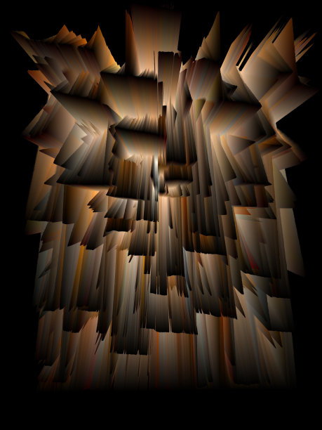 铜金属彩色图案和三维爆炸设计图片下载