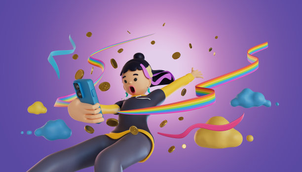 手机屏幕上出现了加密货币。3 d渲染,插图图片下载