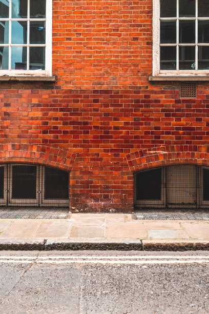伦敦街的经典建筑墙图片下载