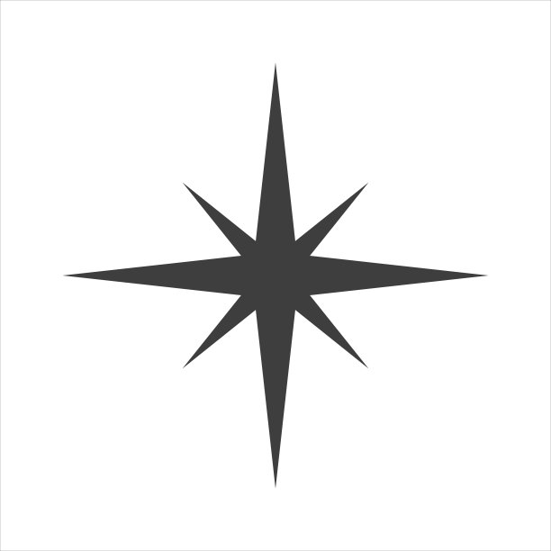 指南针图标矢量的白色背景。每股收益10图片下载