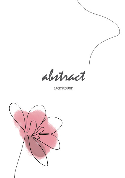 时尚的抽象艺术模板与花卉和几何元素。适合社交媒体帖子，移动应用，横幅设计和在线广告。向量抽象背景。图片下载