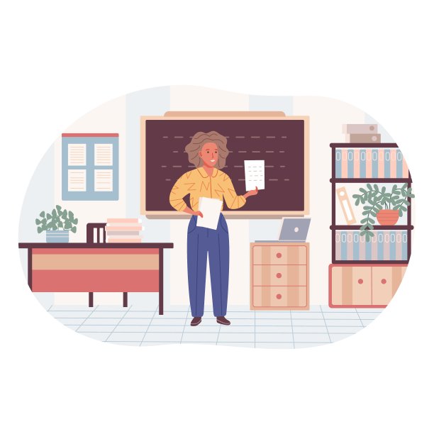 讲师在课堂上授课。学校老师站成一组图片下载