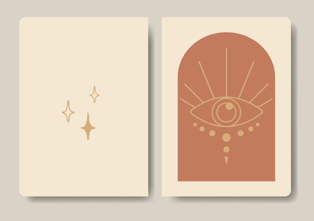 封面设计与深奥的眼睛。丰富多彩的艺术背景图片下载