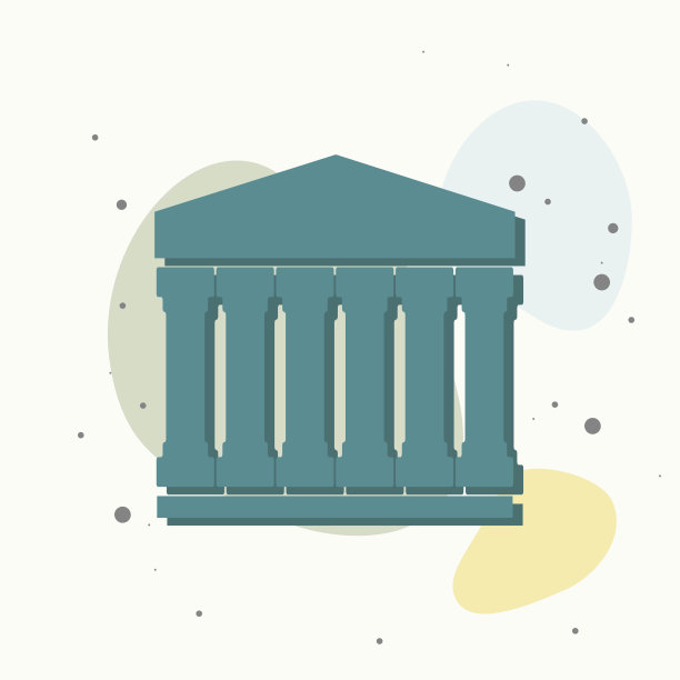 房子矢量图标。多色背景上的家庭符号。图片下载