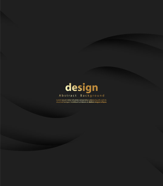 黑色背景与闪亮的线。优雅的现代设计图片下载