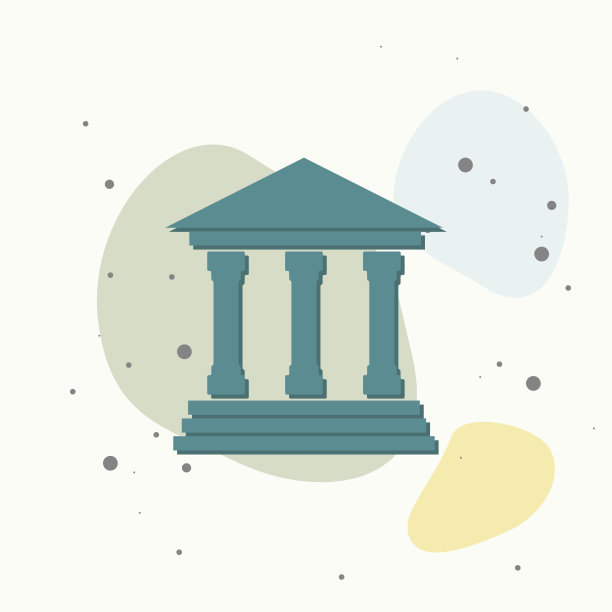 房子矢量图标。多色背景上的家庭符号。图片下载