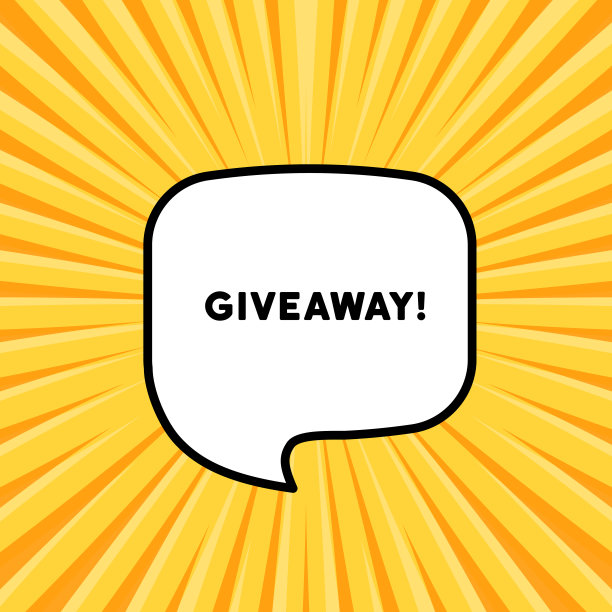 语音泡泡赠品文本。复古漫画风格。波普艺术风格。矢量线图标的业务和广告图片下载